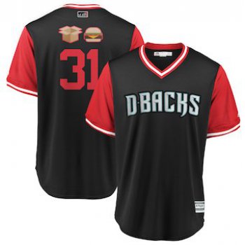 Men's Arizona Diamondbacks 31 Brad Boxberger Majestic Black 2018 Players' Weekend Cool Base Jersey