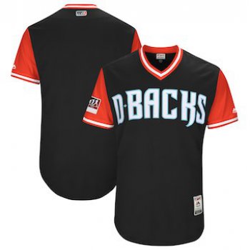 Men's Arizona Diamondbacks Blank Majestic Black 2018 Players' Weekend Authentic Team Jersey