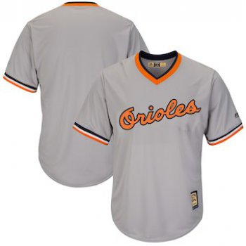 Men's Baltimore Orioles Majestic Blank Gray Cooperstown Cool Base Team Jersey