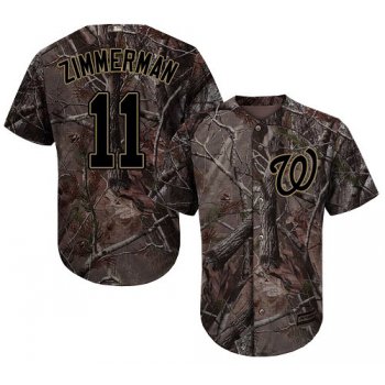 Washington Nationals #11 Ryan Zimmerman Camo Realtree Collection Cool Base Stitched Baseball Jersey