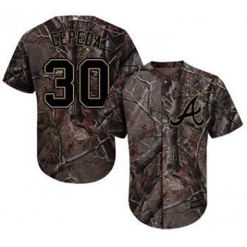 Atlanta Braves #30 Orlando Cepeda Camo Realtree Collection Cool Base Stitched MLB Jersey