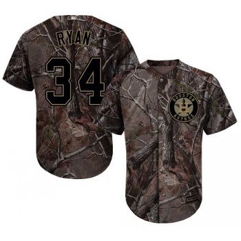 Houston Astros #34 Nolan Ryan Camo Realtree Collection Cool Base Stitched MLB Jersey