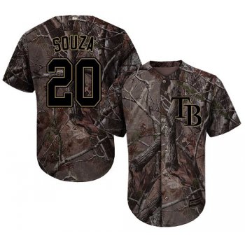 Tampa Bay Rays #20 Steven Souza Camo Realtree Collection Cool Base Stitched MLB Jersey