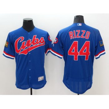 Men's Chicago Cubs #44 Anthony Rizzo Blue Flexbase Majestic 1994 Collection Jersey