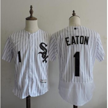 Men's Chicago White Sox #1 Adam Eaton White Home 2016 Flexbase Majestic Baseball Jersey