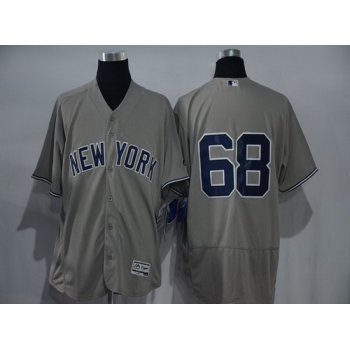 Men's New York Yankees #68 Dellin Betances Gray Road 2016 Flexbase Majestic Baseball Jersey