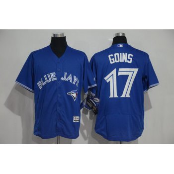 Men's Toronto Blue Jays #17 Ryan Goins Royal Blue 2016 Flexbase Majestic Baseball Jersey