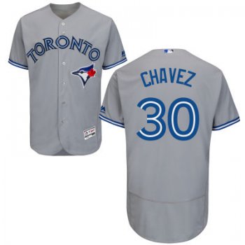 Men's Toronto Blue Jays #30 Jesse Chavez Gray Road 2016 Flexbase Majestic Baseball Jersey