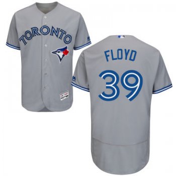 Men's Toronto Blue Jays #39 Gavin Floyd Gray Road 2016 Flexbase Majestic Baseball Jersey