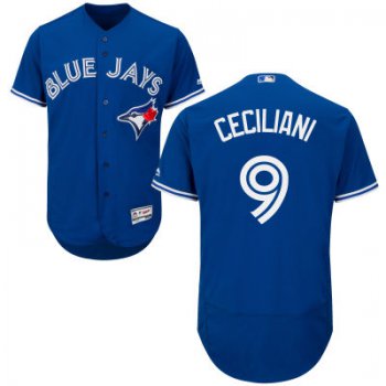 Men's Toronto Blue Jays #9 Darrell Ceciliani Royal Blue 2016 Flexbase Majestic Baseball Jersey