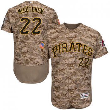 Men's Pittsburgh Pirates #22 Andrew McCutchen Camo Collection 2016 Flexbase Majestic Baseball Jersey