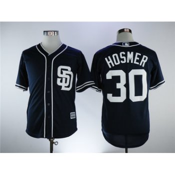 San Diego Padres #30 Eric Hosmer Black Cool Base Stitched Men MLB Jersey