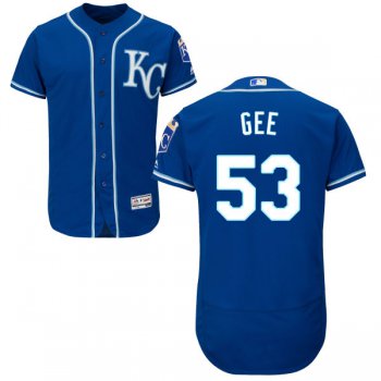 Men's Kansas City Royals #53 Dillon Gee Majestic Royal Blue 2016 Flexbase Authentic Collection Jersey