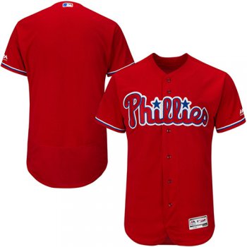 Philadelphia Phillies Blank Red Flexbase Authentic Collection Stitched MLB Jersey