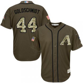 Arizona Diamondbacks #44 Paul Goldschmidt Green Salute to Service Stitched MLB Jersey