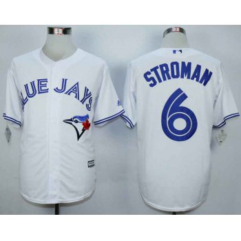 Men's Toronto Blue Jays #6 Marcus Stroman White New Cool Base Jersey