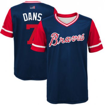 Men's Atlanta Braves Dansby Swanson Dans Majestic Navy 2017 Players Weekend Jersey