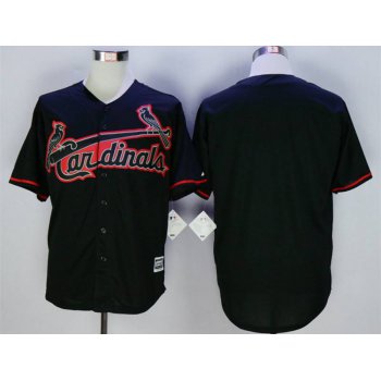 Men's St. Louis Cardinals Blank Black New Cool Base Jersey