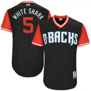 Men's Arizona Diamondbacks Gregor Blanco White Shark Majestic Black 2017 Players Weekend Authentic Jersey