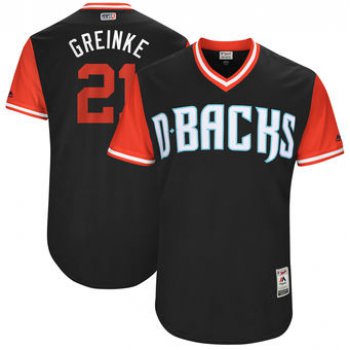 Men's Arizona Diamondbacks Zack Greinke Greinke Majestic Black 2017 Players Weekend Authentic Jersey