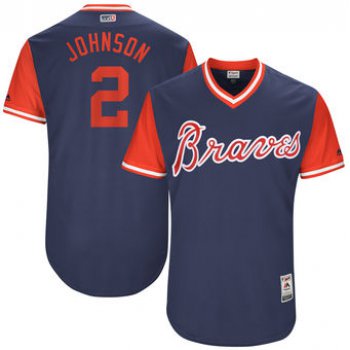 Men's Atlanta Braves Micah Johnson Johnson Majestic Navy 2017 Players Weekend Authentic Jersey