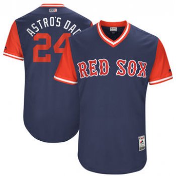 Men's Boston Red Sox David Price Astro's Dad Majestic Navy 2017 Players Weekend Authentic Jersey