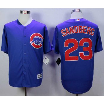 Men's Chicago Cubs #23 Ryne Sandberg Blue New Cool Base Jersey