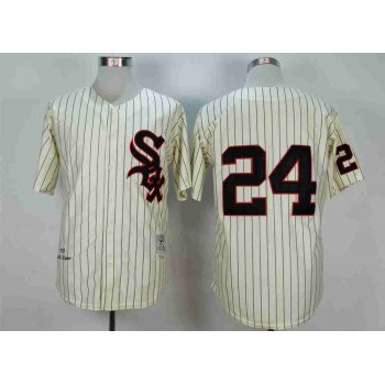 Men's Chicago White Sox #24 Early Wynn Cream 1959 Throwback Jersey