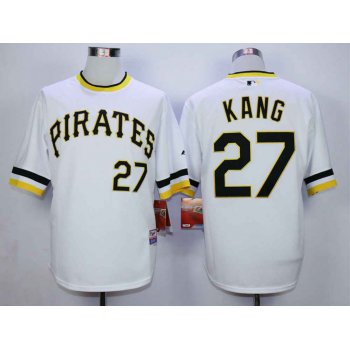 Men's Pittsburgh Pirates #27 Jung-Ho Kang White Cool Base Jersey