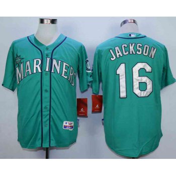 Men's Seattle Mariners #16 Austin Jackson Green Cool Base Jersey