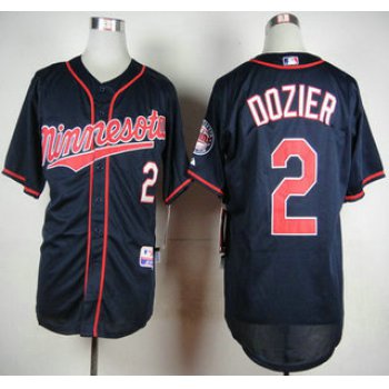 Men's Minnesota Twins #2 Brian Dozier New Navy Blue Jersey