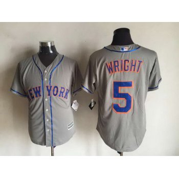 Men's New York Mets #5 David Wright Gray Road 2015 MLB Cool Base Jersey