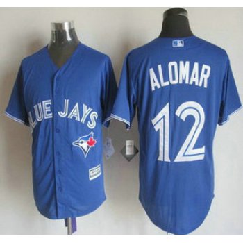 Men's Toronto Blue Jays #12 Roberto Alomar Alternate Blue 2015 MLB Cool Base Jersey