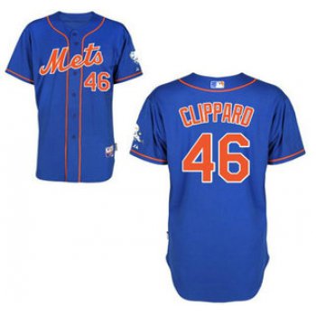 New York Mets #46 Tyler Clippard Alternate Royal Home Authentic Cool Base Jersey