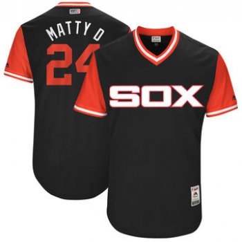 Men's Chicago White Sox Matt Davidson Matty D Majestic Black 2017 Players Weekend Authentic Jersey