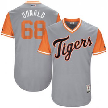 Men's Detroit Tigers Daniel Stumpf Donald Majestic Gray 2017 Players Weekend Authentic Jersey