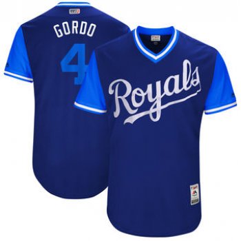 Men's Kansas City Royals Alex Gordon Gordo Majestic Royal 2017 Players Weekend Authentic Jersey