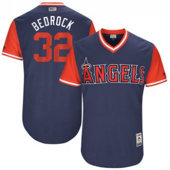 Men's Los Angeles Angels Cam Bedrosian Bedrock Majestic Navy 2017 Players Weekend Authentic Jersey