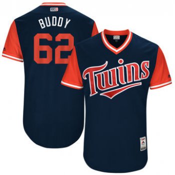 Men's Minnesota Twins Buddy Boshers Buddy Majestic Navy 2017 Players Weekend Authentic Jersey