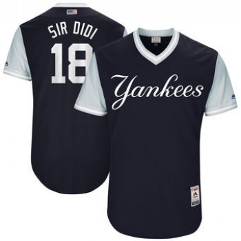 Men's New York Yankees Didi Gregorius Sir Didi Majestic Navy 2017 Players Weekend Authentic Jersey