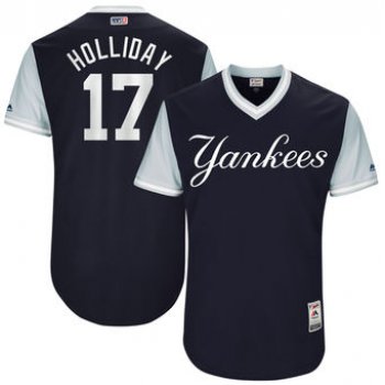 Men's New York Yankees Matt Holliday Holliday Majestic Navy 2017 Players Weekend Authentic Jersey