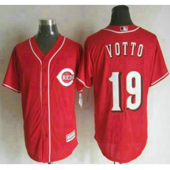 Men's Cincinnati Reds #19 Joey Votto Alternate Red 2015 MLB Cool Base Jersey