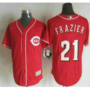 Men's Cincinnati Reds #21 Todd Frazier Alternate Red 2015 MLB Cool Base Jersey