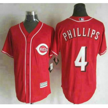 Men's Cincinnati Reds #4 Brandon Phillips Alternate Red 2015 MLB Cool Base Jersey