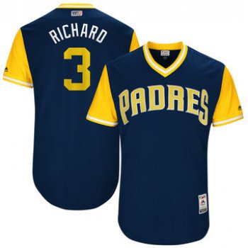 Men's San Diego Padres Clayton Richard Richard Majestic Navy 2017 Players Weekend Authentic Jersey