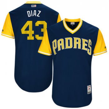 Men's San Diego Padres Miguel Diaz Diaz Majestic Navy 2017 Players Weekend Authentic Jersey