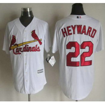 Men's St. Louis Cardinals #22 Jason Heyward Home White 2015 MLB Cool Base Jersey