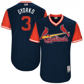 Men's St. Louis Cardinals Jedd Gyorko Gyorko Majestic Navy 2017 Players Weekend Authentic Jersey