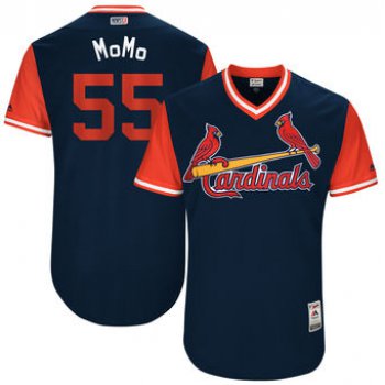 Men's St. Louis Cardinals Stephen Piscotty MoMo Majestic Navy 2017 Players Weekend Authentic Jersey