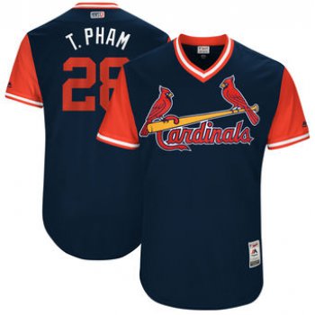 Men's St. Louis Cardinals Tommy Pham T. Pham Majestic Navy 2017 Players Weekend Authentic Jersey